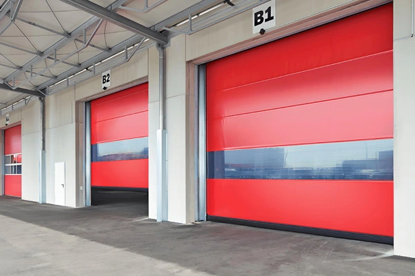 Aplicación de la tela de la puerta de alta velocidad